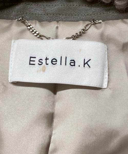 Estella.K（エステラケー）Estella.K (エステラケー) ブークレジャケット ピンク サイズ:Freeの古着・服飾アイテム