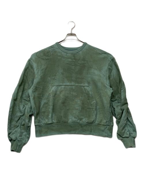 TTT MSW（ティー）TTT MSW (ティー) 20AW PAINT SWEAT グリーン サイズ:Ｌの古着・服飾アイテム