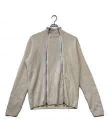JOHN LAWRENCE SULLIVAN（ジョン ローレンス サリバン）の古着「17AW ダブルジップニット」｜アイボリー