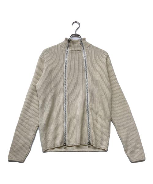 JOHN LAWRENCE SULLIVAN（ジョン ローレンス サリバン）JOHN LAWRENCE SULLIVAN (ジョン ローレンス サリバン) 17AW ダブルジップニット アイボリー サイズ:Sの古着・服飾アイテム