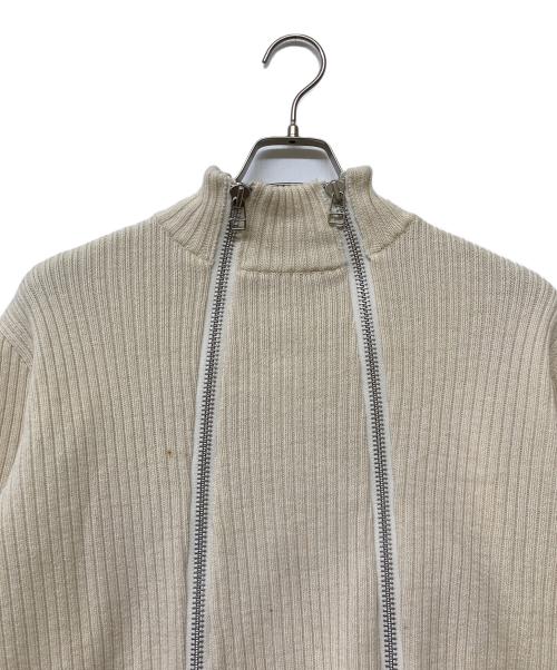JOHN LAWRENCE SULLIVAN（ジョン ローレンス サリバン）JOHN LAWRENCE SULLIVAN (ジョン ローレンス サリバン) 17AW ダブルジップニット アイボリー サイズ:Sの古着・服飾アイテム