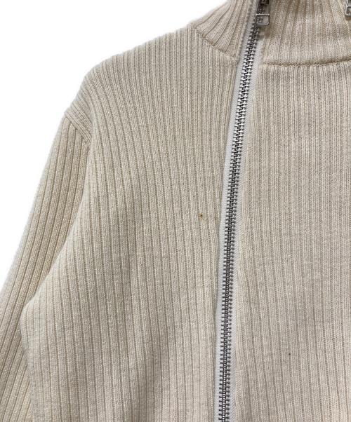JOHN LAWRENCE SULLIVAN（ジョン ローレンス サリバン）JOHN LAWRENCE SULLIVAN (ジョン ローレンス サリバン) 17AW ダブルジップニット アイボリー サイズ:Sの古着・服飾アイテム