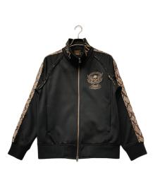 VANSON（バンソン）の古着「スカル刺繍ジャケット」｜ブラック