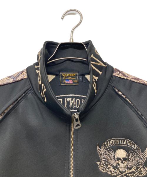 VANSON（バンソン）VANSON (バンソン) スカル刺繍ジャケット ブラック サイズ:SIZELの古着・服飾アイテム