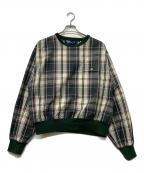 POLO RALPH LAURENポロ・ラルフローレン）の古着「90s マドラスチェック スウェット」｜グリーン