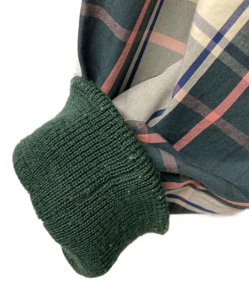 POLO RALPH LAUREN（ポロ・ラルフローレン）POLO RALPH LAUREN (ポロ・ラルフローレン) 90s マドラスチェック スウェット グリーン サイズ:sizeMの古着・服飾アイテム