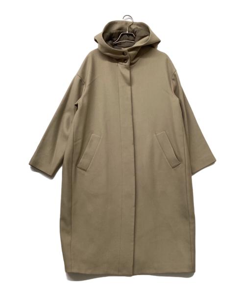 DAMA collection（ダーマコレクション）DAMA collection (ダーマコレクション) フーデッドウールコート ベージュ サイズ:SIZE2の古着・服飾アイテム