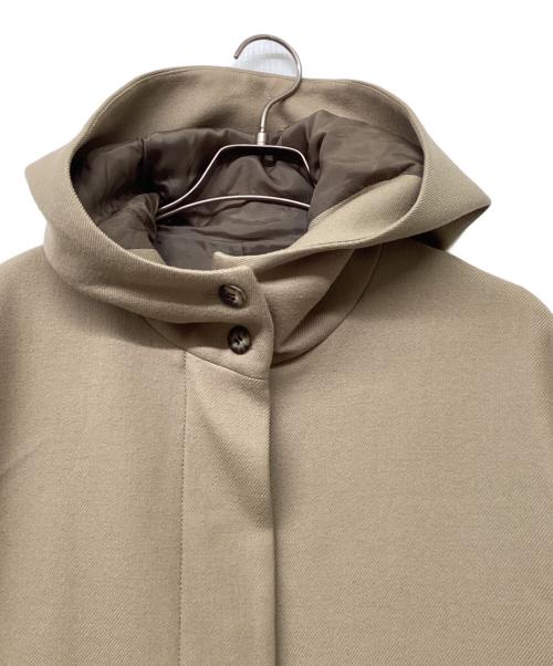 DAMA collection（ダーマコレクション）DAMA collection (ダーマコレクション) フーデッドウールコート ベージュ サイズ:SIZE2の古着・服飾アイテム