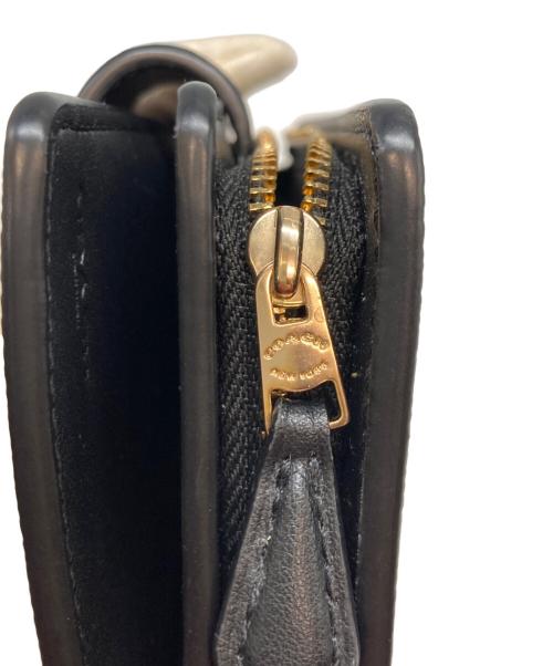COACH（コーチ）COACH (コーチ) ミディアム コーナー ジップ ウォレット・シグネチャー キャンバス ブラウンの古着・服飾アイテム