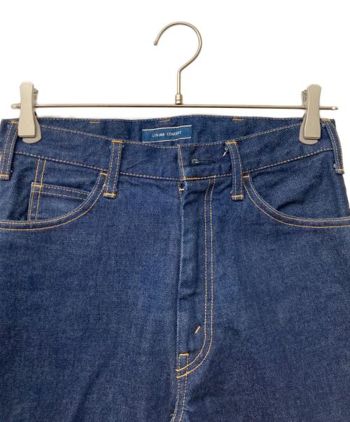 LIVING CONCEPT（リビングコンセプト）LIVING CONCEPT (リビングコンセプト) 5ポケットデニムワイドパンツ インディゴ サイズ:SIZE1の古着・服飾アイテム
