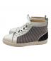 Christian Louboutin (クリスチャン・ルブタン) スタッズハイカットスニーカー ホワイト×ブラック サイズ:42 1/2：20000円