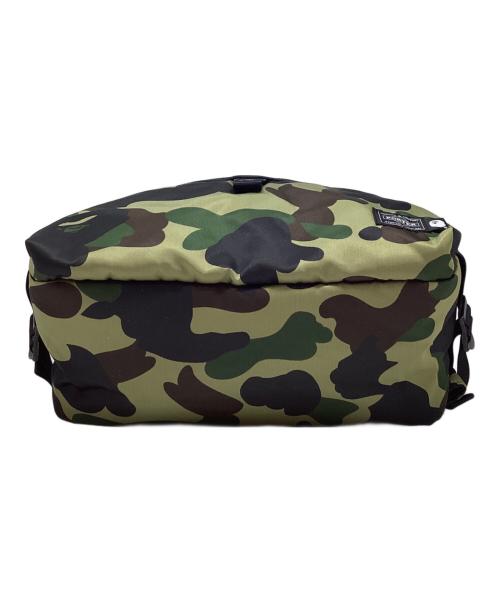PORTER（ポーター）PORTER (ポーター) A BATHING APE (アベイシングエイプ) 1ST CAMO WAIST BAG/カモウエストバッグ カーキの古着・服飾アイテム