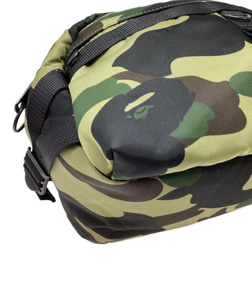 PORTER（ポーター）PORTER (ポーター) A BATHING APE (アベイシングエイプ) 1ST CAMO WAIST BAG/カモウエストバッグ カーキの古着・服飾アイテム