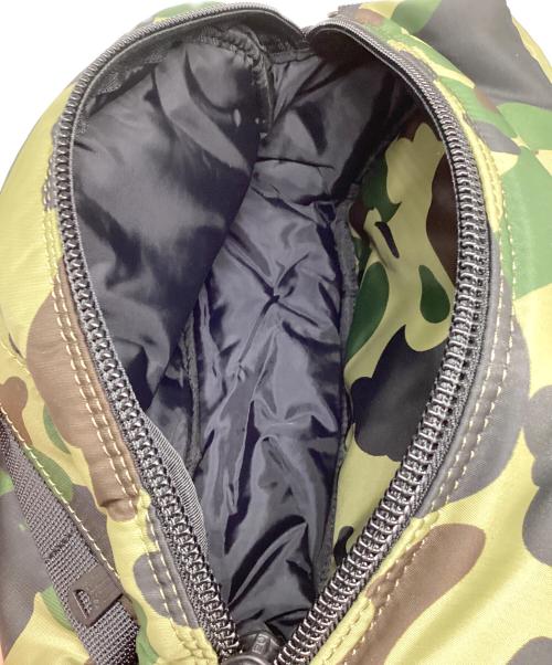 PORTER（ポーター）PORTER (ポーター) A BATHING APE (アベイシングエイプ) 1ST CAMO WAIST BAG/カモウエストバッグ カーキの古着・服飾アイテム