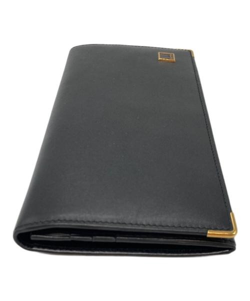 dunhill（ダンヒル）dunhill (ダンヒル) レザー長財布 ブラックの古着・服飾アイテム