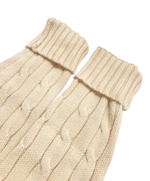 POLO RALPH LAUREN（ポロ・ラルフローレン）POLO RALPH LAUREN (ポロ・ラルフローレン) QRタグ Cable-Knit Cotton Sweater アイボリー サイズ:SIZE Sの古着・服飾アイテム