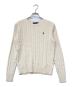 POLO RALPH LAUREN（ポロ・ラルフローレン）の古着「QRタグ Cable-Knit Cotton Sweater」｜アイボリー