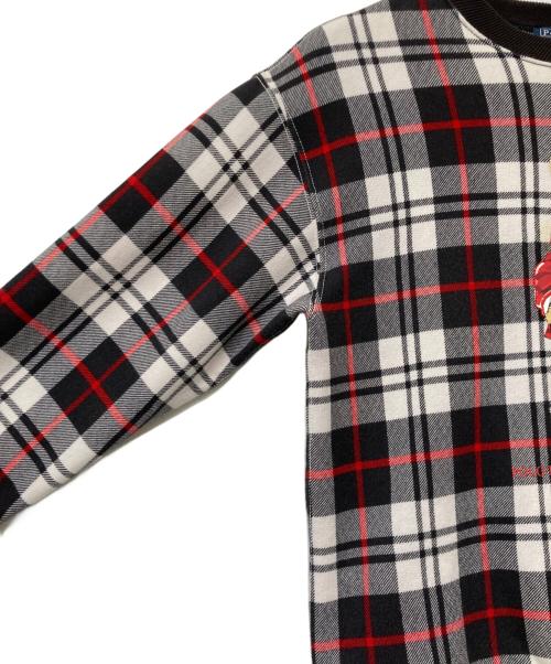 POLO RALPH LAUREN（ポロ・ラルフローレン）POLO RALPH LAUREN (ポロ・ラルフローレン) QRタグ Polo ベア コットンブレンド スウェットシャツ ブラック×ホワイト サイズ:SIZE Sの古着・服飾アイテム