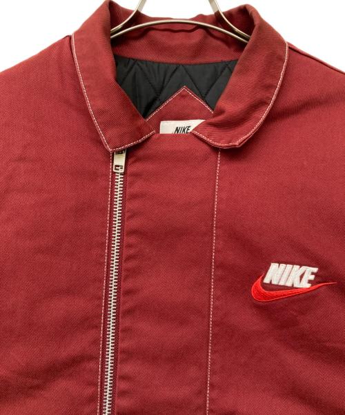 NIKE（ナイキ）NIKE (ナイキ) SUPREME (シュプリーム) 18AW Double Zip Work Jacket（18 エーダブリュー ダブル ジップ ワーク ジャケット） レッド サイズ:SIZE Lの古着・服飾アイテム
