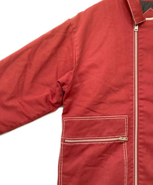 NIKE（ナイキ）NIKE (ナイキ) SUPREME (シュプリーム) 18AW Double Zip Work Jacket（18 エーダブリュー ダブル ジップ ワーク ジャケット） レッド サイズ:SIZE Lの古着・服飾アイテム