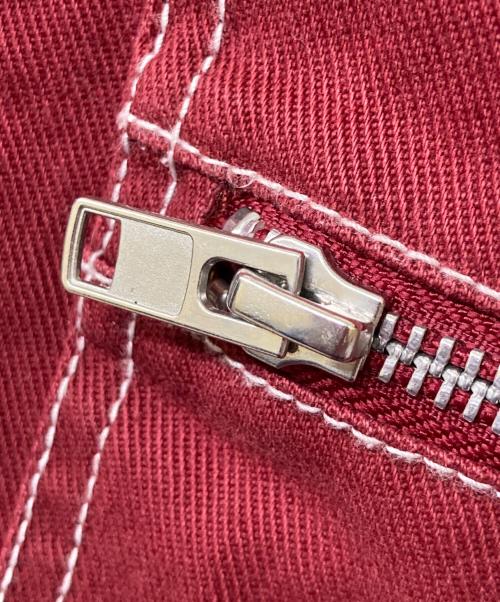 NIKE（ナイキ）NIKE (ナイキ) SUPREME (シュプリーム) 18AW Double Zip Work Jacket（18 エーダブリュー ダブル ジップ ワーク ジャケット） レッド サイズ:SIZE Lの古着・服飾アイテム