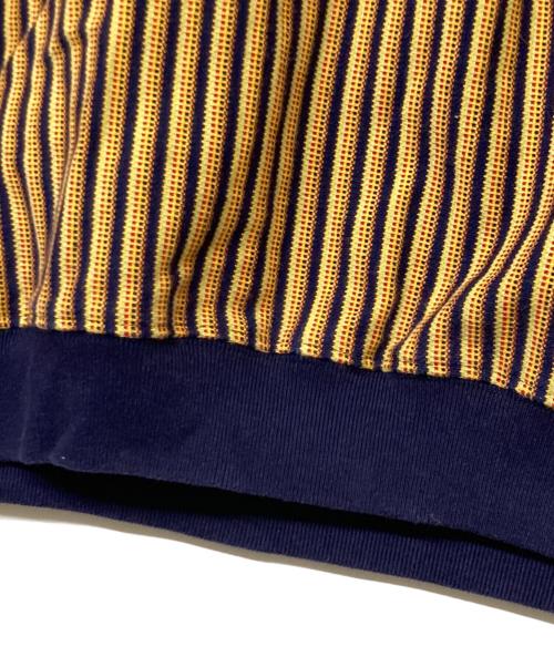 stussy（ステューシー）stussy (ステューシー) Vertical Dot Striped Ls Crew(バーティカル ドット ストライプド エルエス クルー) ベージュ×ネイビー サイズ:SIZELの古着・服飾アイテム