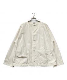 J.S HOMESTEAD（ジャーナルスタンダード ホームステッド）の古着「HARD TWIST DENIM BOX エンジニアジャケット」｜ホワイト