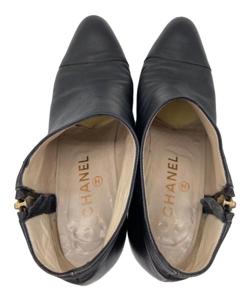 CHANEL（シャネル）CHANEL (シャネル) サイドココマーク ショートブーツ ブラック サイズ:SIZE 36の古着・服飾アイテム