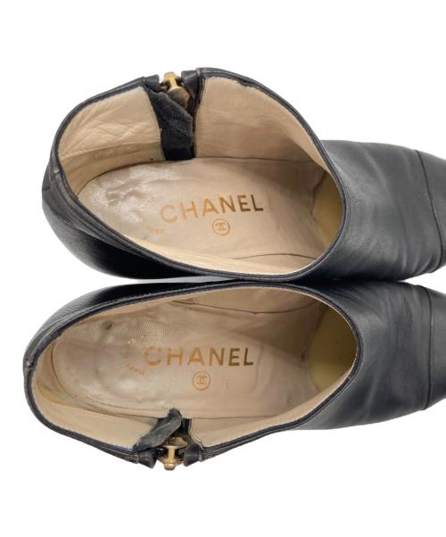 CHANEL（シャネル）CHANEL (シャネル) サイドココマーク ショートブーツ ブラック サイズ:SIZE 36の古着・服飾アイテム