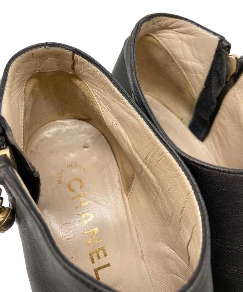 CHANEL（シャネル）CHANEL (シャネル) サイドココマーク ショートブーツ ブラック サイズ:SIZE 36の古着・服飾アイテム