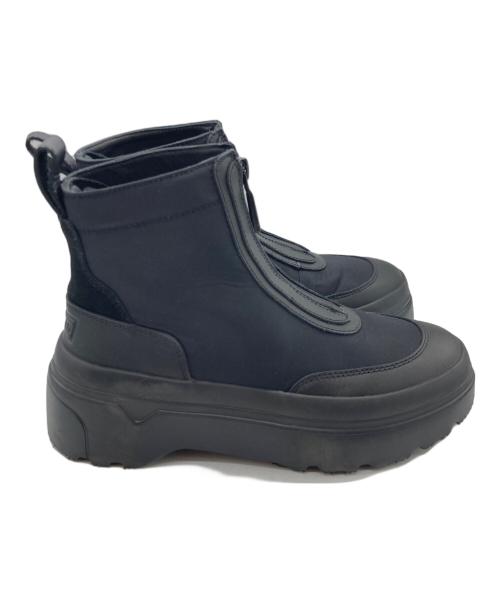 HUNTER（ハンター）HUNTER (ハンター) エクスプローラー アンクル ジップ フラットフォームブーツ ブラック サイズ:SIZE38の古着・服飾アイテム