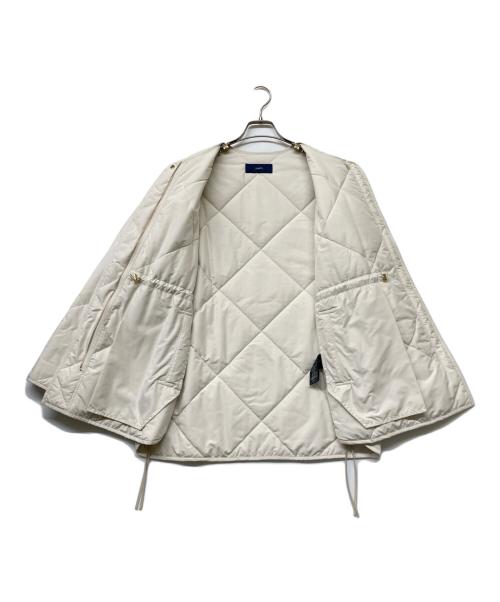 SHIPS（シップス）SHIPS (シップス) サイド ジップ キルティング コート ホワイト サイズ:sizeMの古着・服飾アイテム