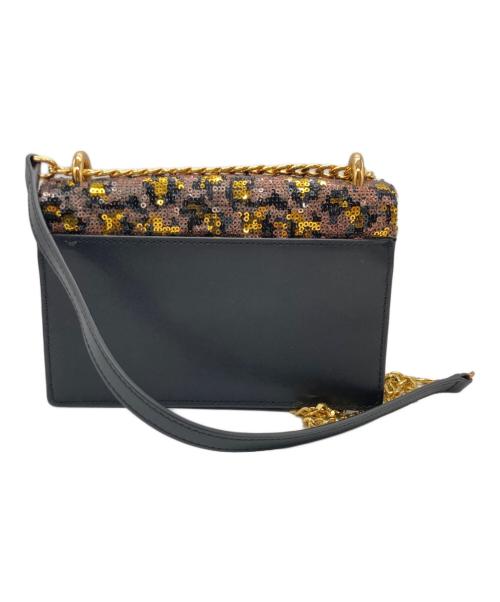 MARC JACOBS（マークジェイコブス）MARC JACOBS (マークジェイコブス) ダブルテイクスパンコールショルダーバッグ ブラウン×ゴールドの古着・服飾アイテム