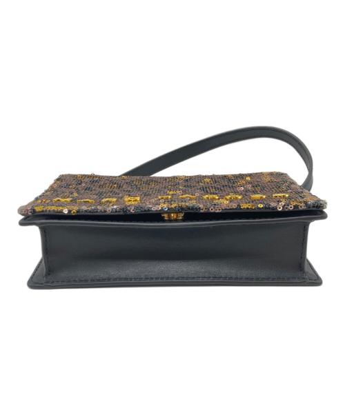 MARC JACOBS（マークジェイコブス）MARC JACOBS (マークジェイコブス) ダブルテイクスパンコールショルダーバッグ ブラウン×ゴールドの古着・服飾アイテム