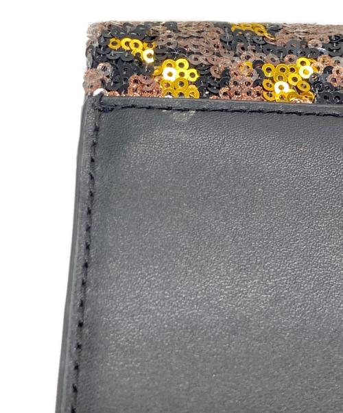 MARC JACOBS（マークジェイコブス）MARC JACOBS (マークジェイコブス) ダブルテイクスパンコールショルダーバッグ ブラウン×ゴールドの古着・服飾アイテム