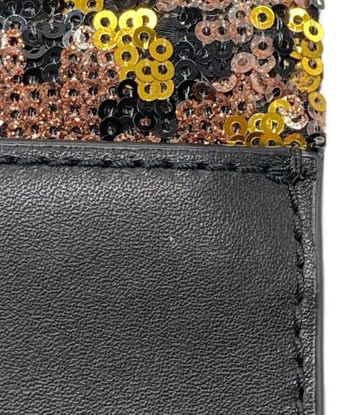MARC JACOBS（マークジェイコブス）MARC JACOBS (マークジェイコブス) ダブルテイクスパンコールショルダーバッグ ブラウン×ゴールドの古着・服飾アイテム
