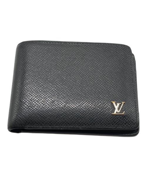 LOUIS VUITTON（ルイ ヴィトン）LOUIS VUITTON (ルイ ヴィトン) タイガ ポルトフォイユ ミュルティプル 2つ折り財布 ブラックの古着・服飾アイテム