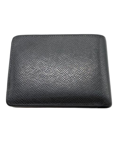 LOUIS VUITTON（ルイ ヴィトン）LOUIS VUITTON (ルイ ヴィトン) タイガ ポルトフォイユ ミュルティプル 2つ折り財布 ブラックの古着・服飾アイテム
