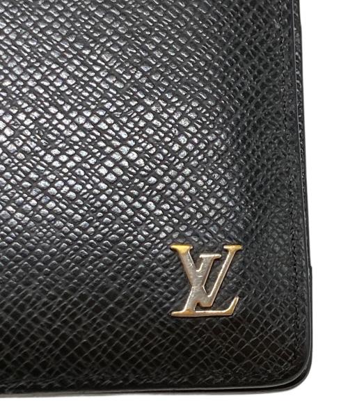 LOUIS VUITTON（ルイ ヴィトン）LOUIS VUITTON (ルイ ヴィトン) タイガ ポルトフォイユ ミュルティプル 2つ折り財布 ブラックの古着・服飾アイテム