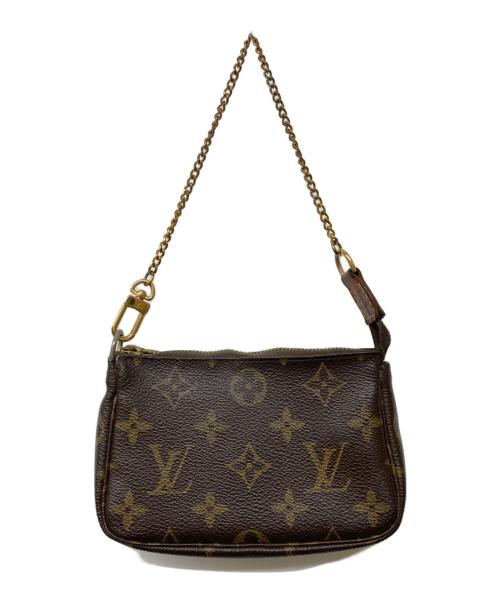 LOUIS VUITTON（ルイ ヴィトン）LOUIS VUITTON (ルイ ヴィトン) モノグラム ミニ・ポシェット・アクセソワール ブラウンの古着・服飾アイテム