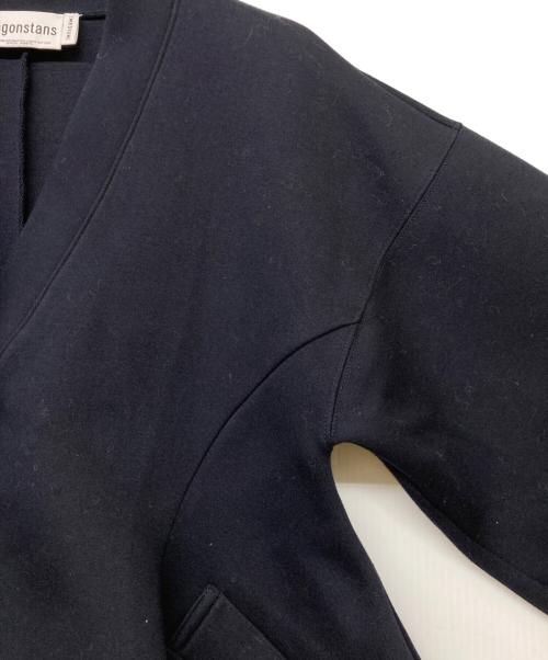 nagonstans（ナゴンスタンス）nagonstans (ナゴンスタンス) 24SS curve drape cardigan24エスエス カーブ ドレープ カーディガン ネイビー サイズ:SIZEMの古着・服飾アイテム