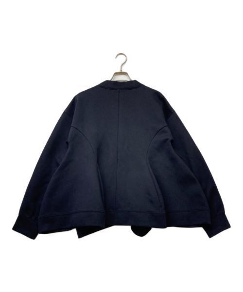 nagonstans（ナゴンスタンス）nagonstans (ナゴンスタンス) 24SS curve drape cardigan24エスエス カーブ ドレープ カーディガン ネイビー サイズ:SIZEMの古着・服飾アイテム