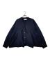 nagonstans（ナゴンスタンス）の古着「24SS curve drape cardigan24エスエス カーブ ドレープ カーディガン」｜ネイビー