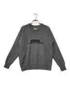 GOOD DESIGN SHOP COMME des GARCONSグッドデザインショップ コムデギャルソン）の古着「Charles Kirk CGDニットセーター」｜グレー