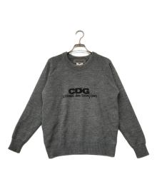 GOOD DESIGN SHOP COMME des GARCONS（グッドデザインショップ コムデギャルソン）の古着「Charles Kirk CGDニットセーター」｜グレー