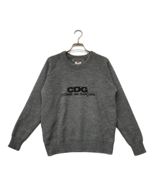 GOOD DESIGN SHOP COMME des GARCONS（グッドデザインショップ コムデギャルソン）GOOD DESIGN SHOP COMME des GARCONS (グッドデザインショップ コムデギャルソン) Charles Kirk CGDニットセーター グレー サイズ:SIZELの古着・服飾アイテム