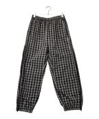SUPREMEシュプリーム）の古着「25AW Plaid Warm Up Pant25エーダブリュー プレイド ワームアップ パンツ」｜ブラック×グレー