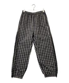 SUPREME（シュプリーム）の古着「25AW Plaid Warm Up Pant25エーダブリュー プレイド ワームアップ パンツ」｜ブラック×グレー