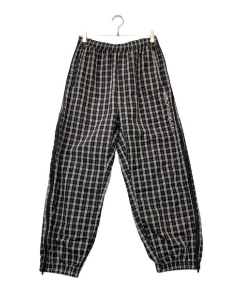 SUPREME（シュプリーム）SUPREME (シュプリーム) 25AW Plaid Warm Up Pant25エーダブリュー プレイド ワームアップ パンツ ブラック×グレー サイズ:sizeSの古着・服飾アイテム