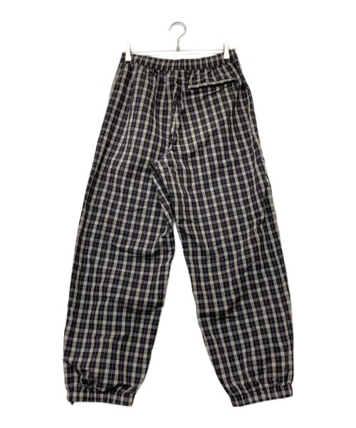 SUPREME（シュプリーム）SUPREME (シュプリーム) 25AW Plaid Warm Up Pant25エーダブリュー プレイド ワームアップ パンツ ブラック×グレー サイズ:sizeSの古着・服飾アイテム